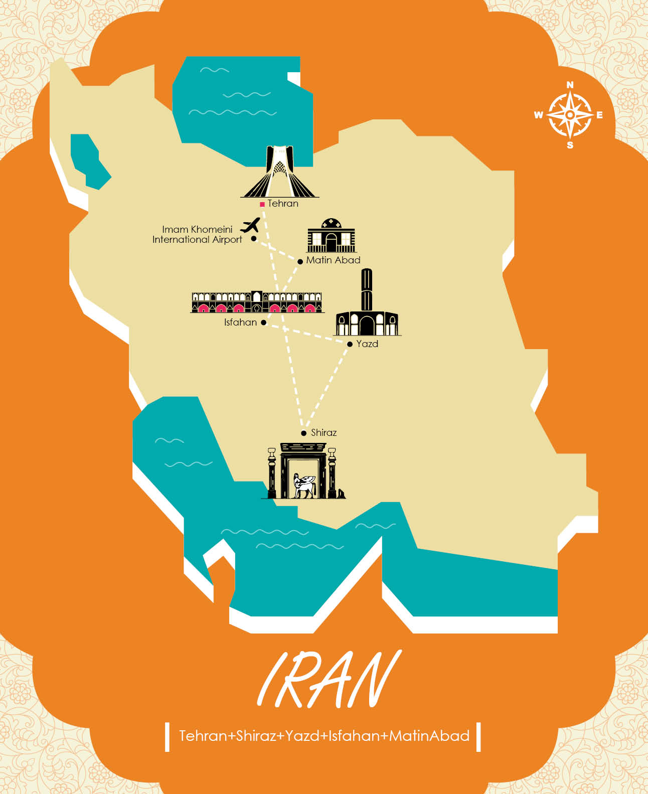 Tour of Iran: Tehran, Shiraz, Yazd, Isfahan (9 days)