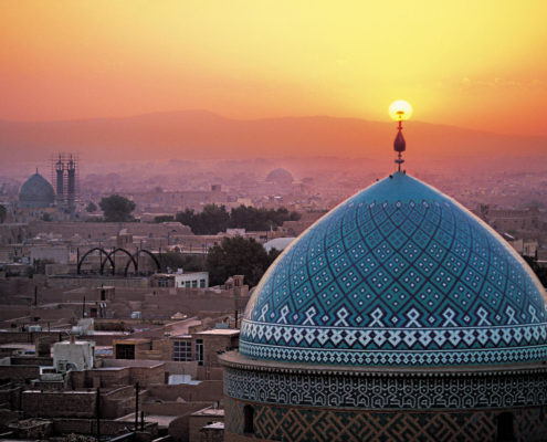sunset at Yazd