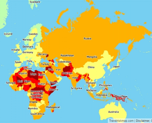 Travel Risk Map 2020