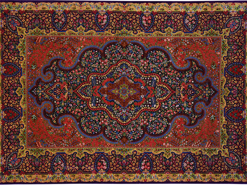 Persian carpet- The silk carpet of Qom