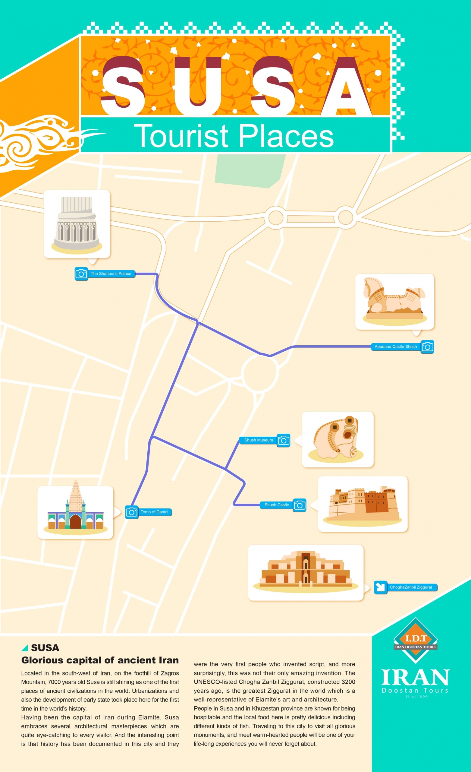 Susa attractions Infographic