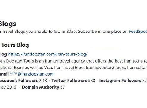 Best Iran Travel Blog & Website in 2025 by FeedSpot