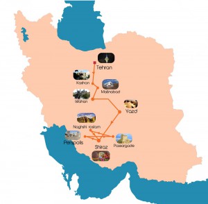 Mapa de Irán