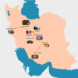 gira por Irán: Kermanshah, Hamedan, Kashan, Isfahan